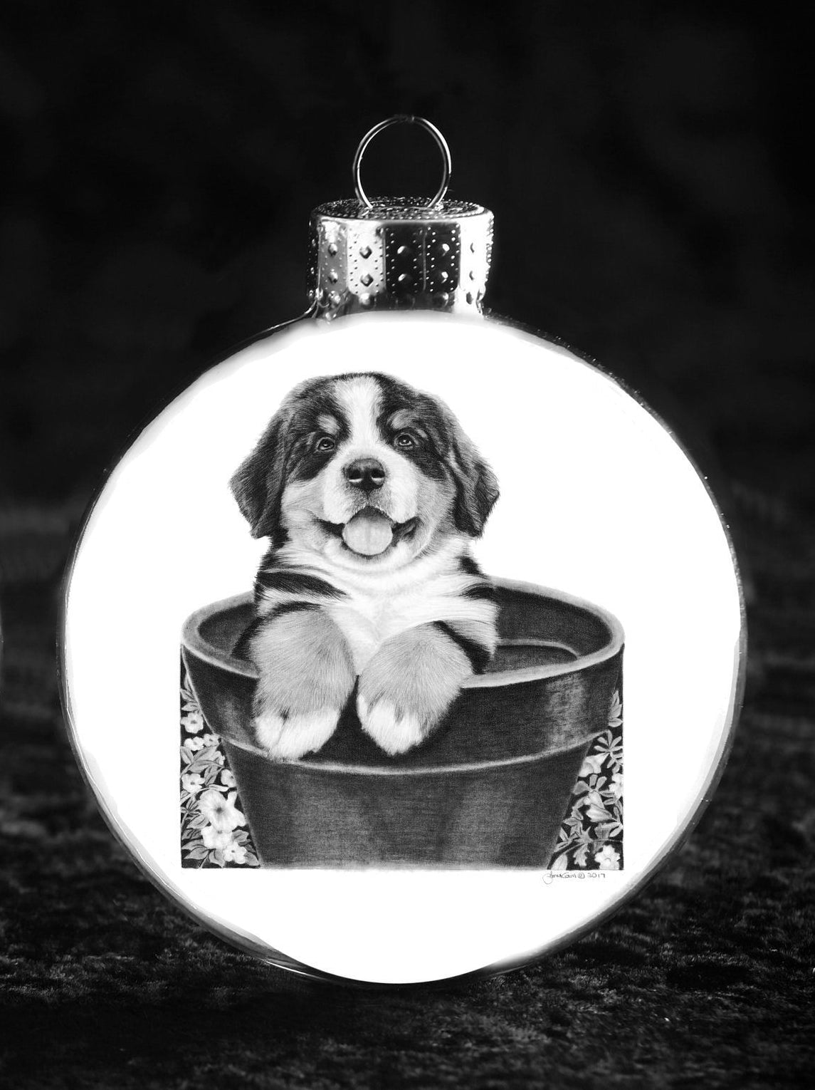 Bernese Mountain Dog (Glass Disc)