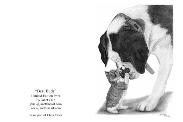 "Prints" & "Note Cards" for Supporting Clara Cares "Best Buds"