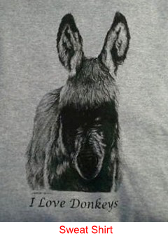 T-shirts/Sweat Shirts for "Random Act Of Kindness" Supporting Donkey Rescue Organizations