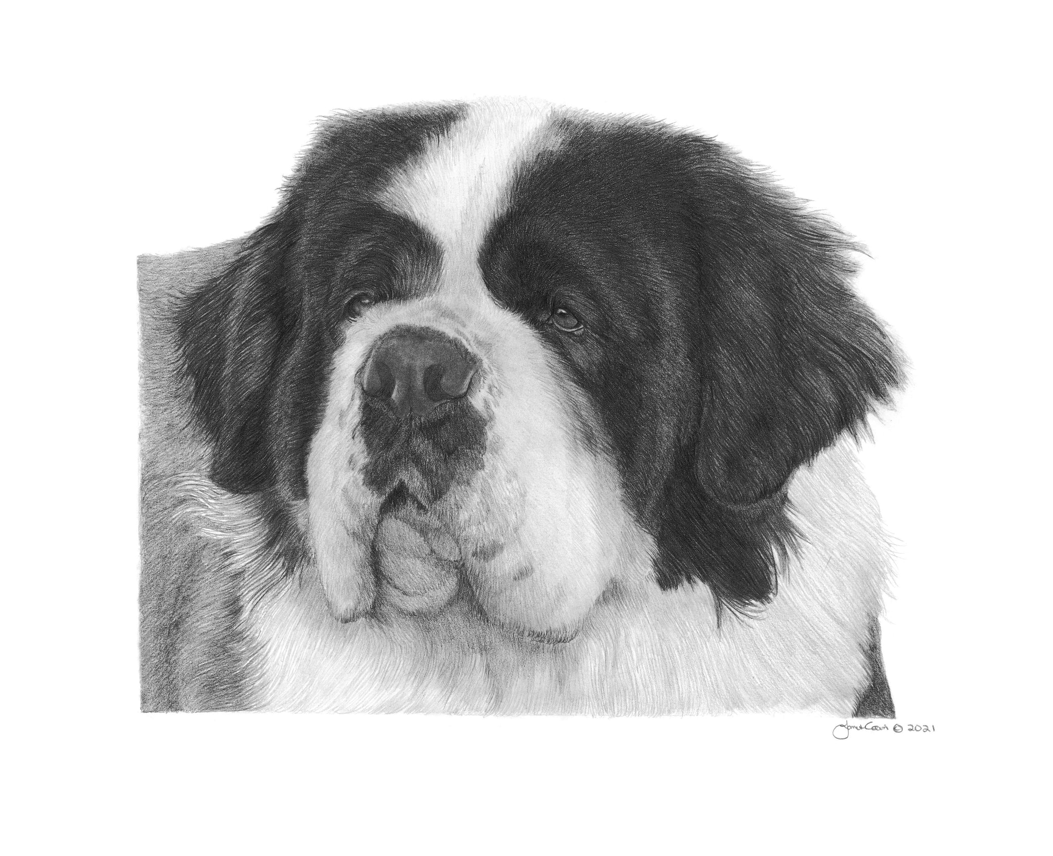 "Loyalty"  MINIATURE - Saint Bernard