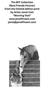 "Morning Visit" NOTE CARDS BFF Collection - Saint Bernard