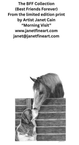 "Morning Visit" NOTE CARDS BFF Collection - Saint Bernard