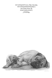 "Patience" Bullmastiff Note Cards