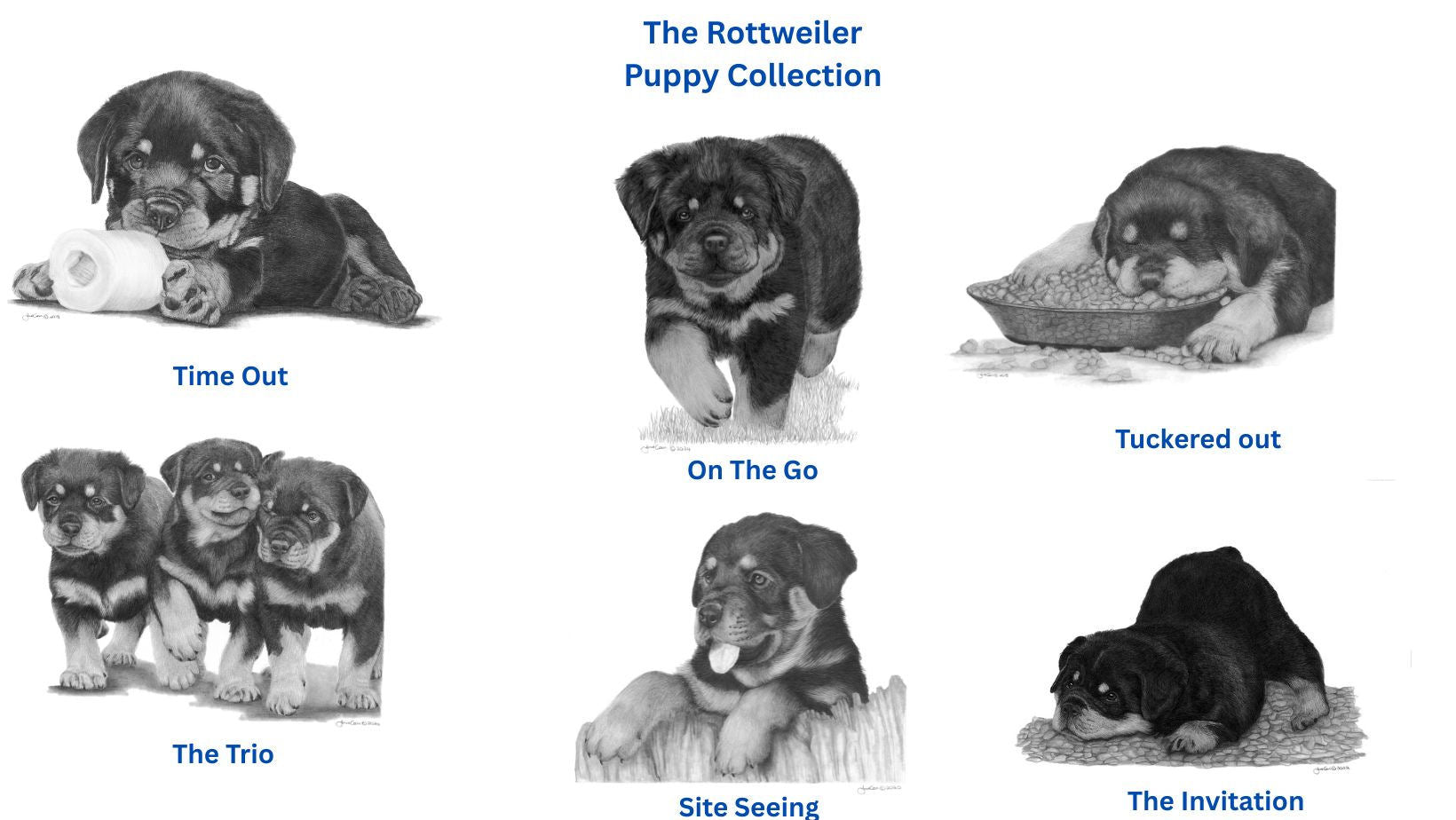 The Rottweiler Puppy Miniature Collection (All or Individual)