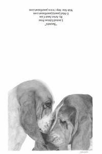"Secrets" Basset Note Cards