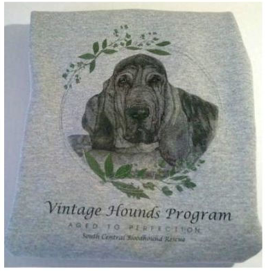 "SWEATSHIRTS" for Supporting our Senior Program at "Vintage Hounds" South Central Bloodhound Rescue