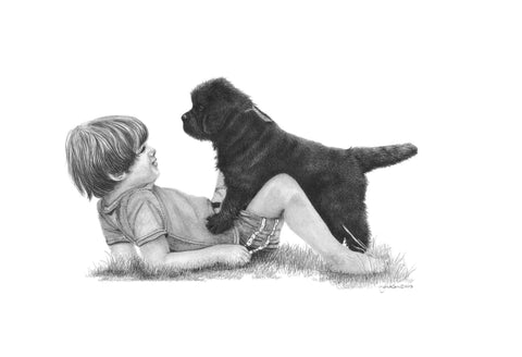 "Tag You're It" MINIATURE - Newfoundland
