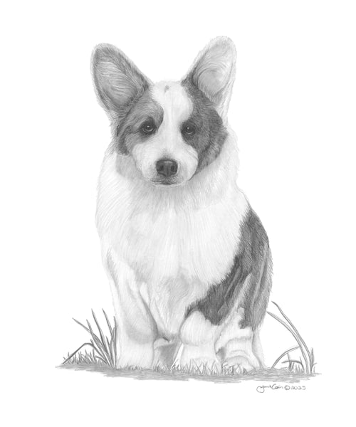 "Pop Up Event" PRINTS and NOTE CARDS in Support of Cardigan Welsh Corgi Rescue