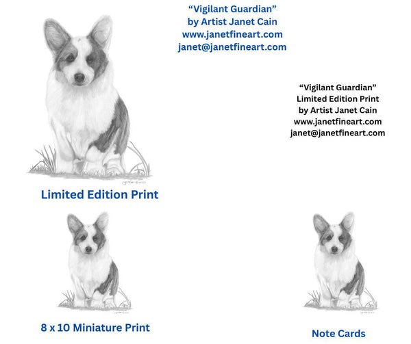 "Pop Up Event" PRINTS and NOTE CARDS in Support of Cardigan Welsh Corgi Rescue