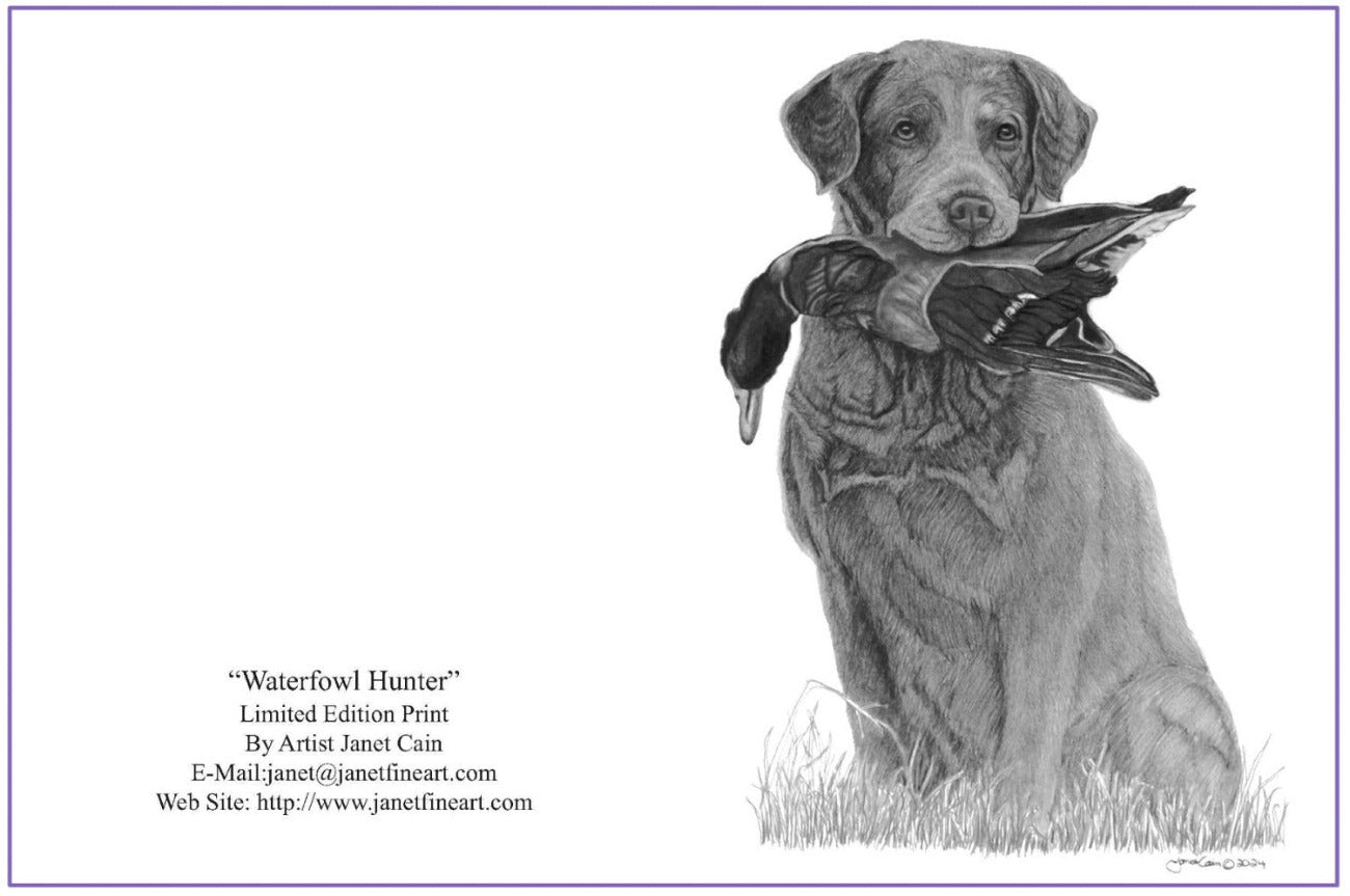 "Waterfowl Hunter" (Chesapeake Bay Retriever) Notecards