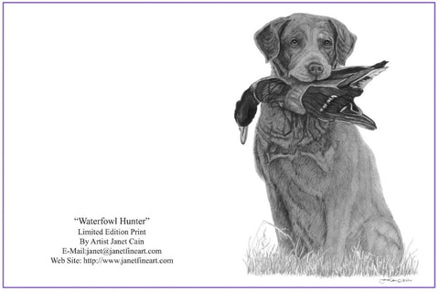 "Waterfowl Hunter" (Chesapeake Bay Retriever) Notecards
