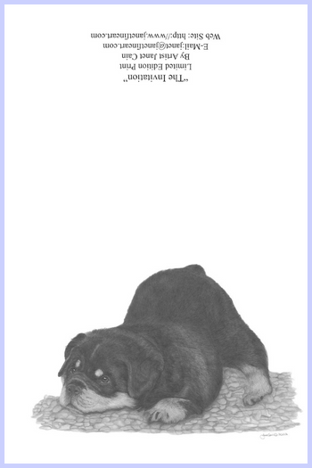 "The Invitation" (Rottweiler) Notecards